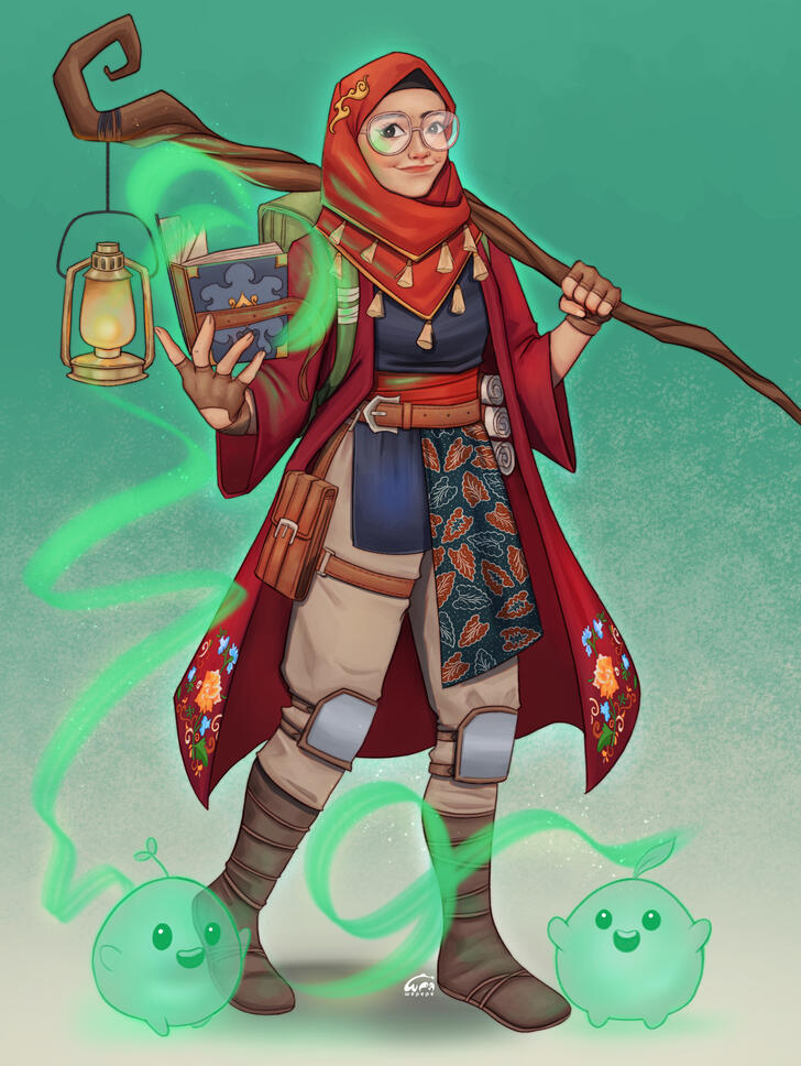Summoner Hijabi (original art)