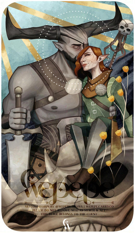 ✦ Iron Bull &amp; Vallana - Strength Tarot card ✦