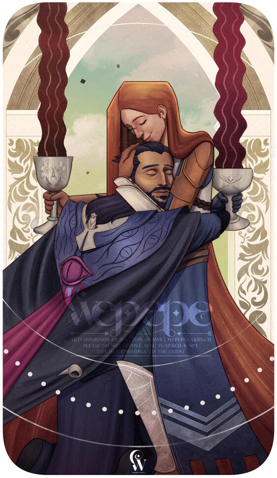 ✦ Lucanis &amp; Ivy - Two Cups Tarot ✦