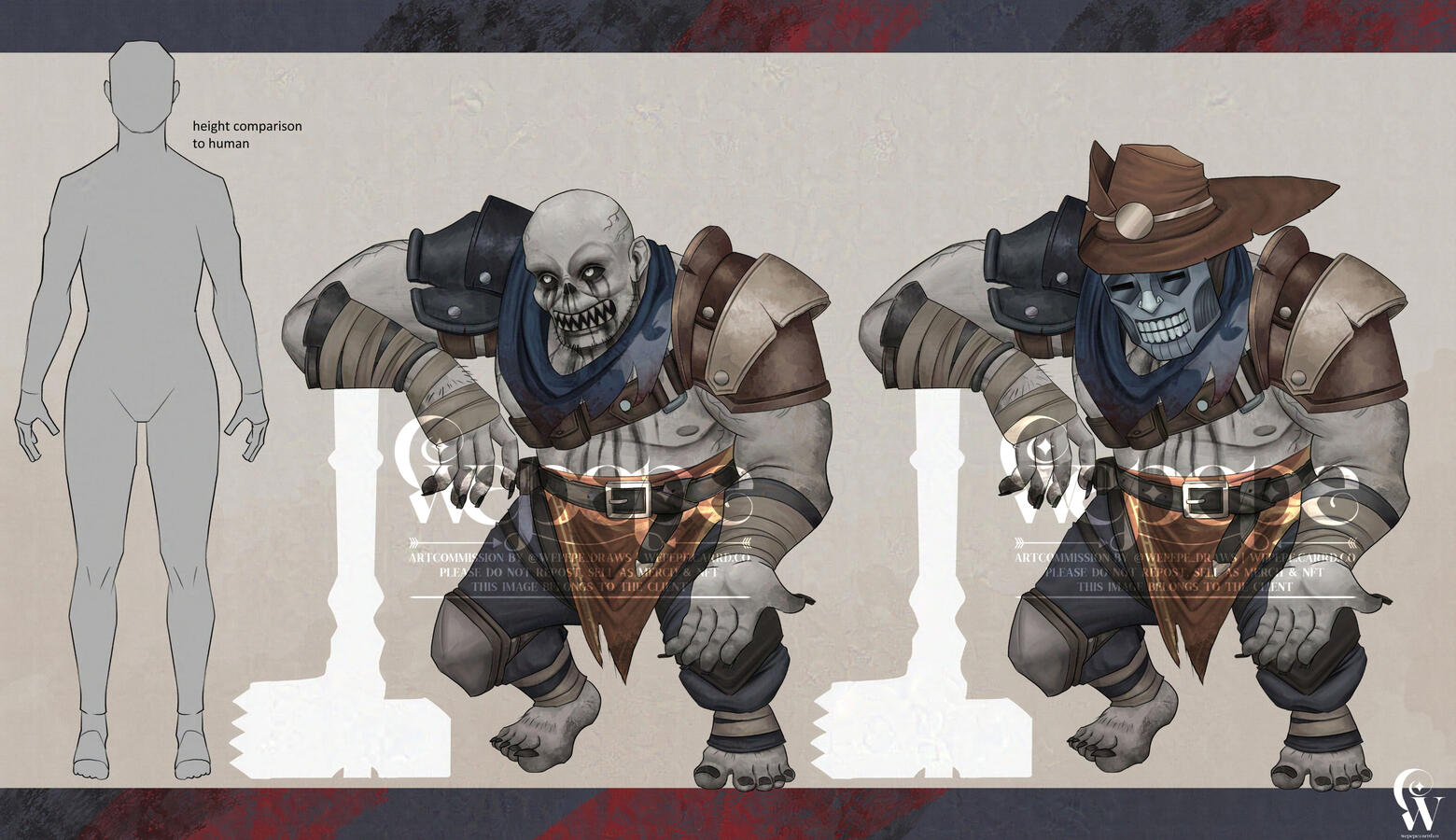 Playable Darkspawn - character design commission