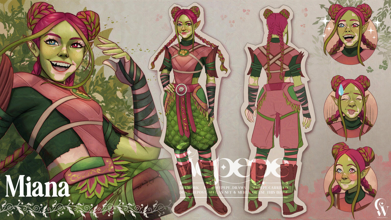 Miana - BG3 Player Character Design