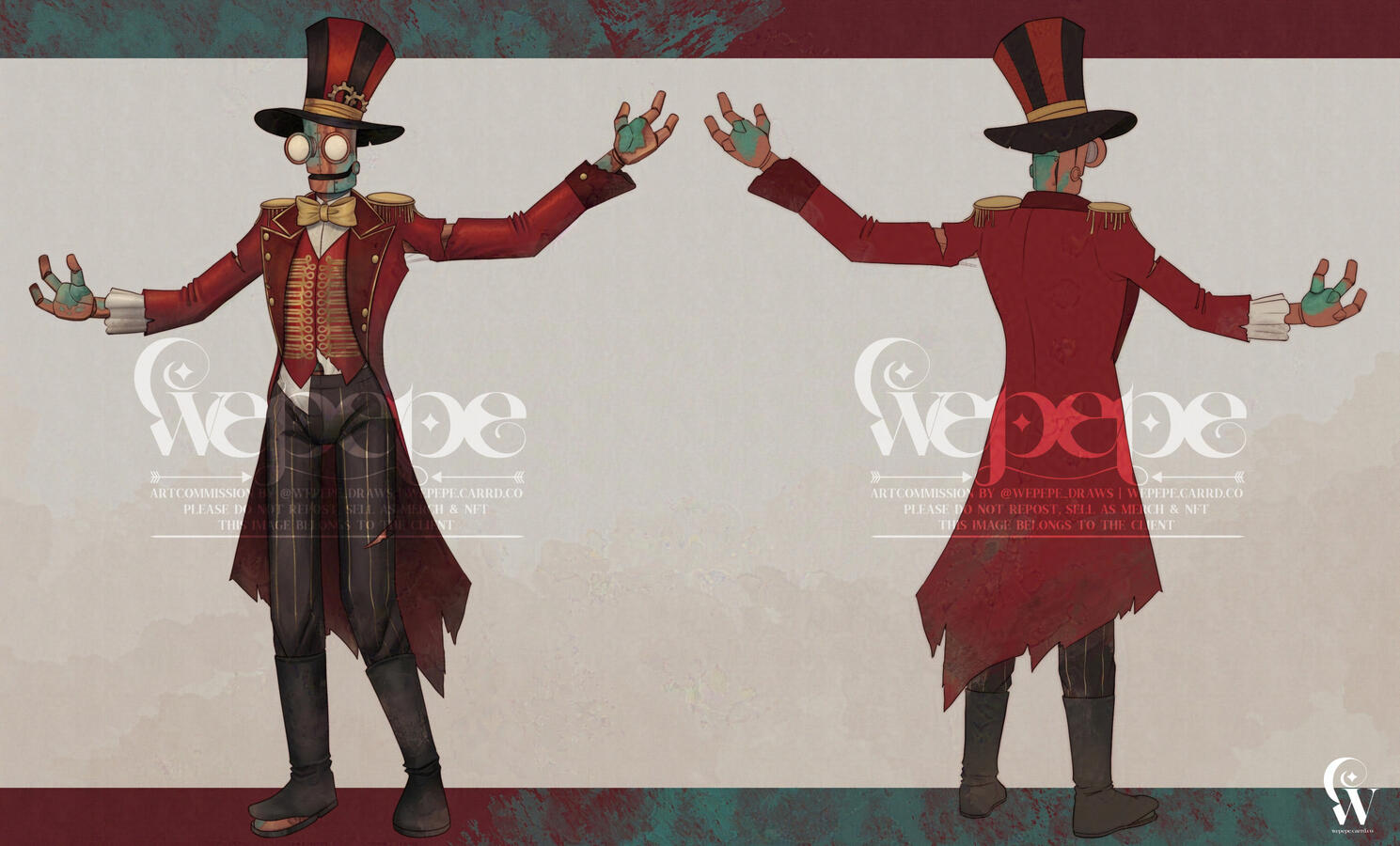 Copper character design (commission)