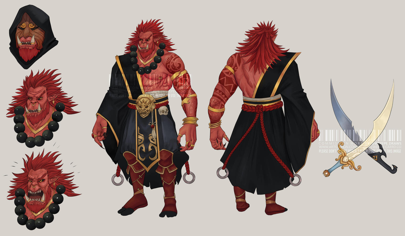 Boss fight orc (commission)