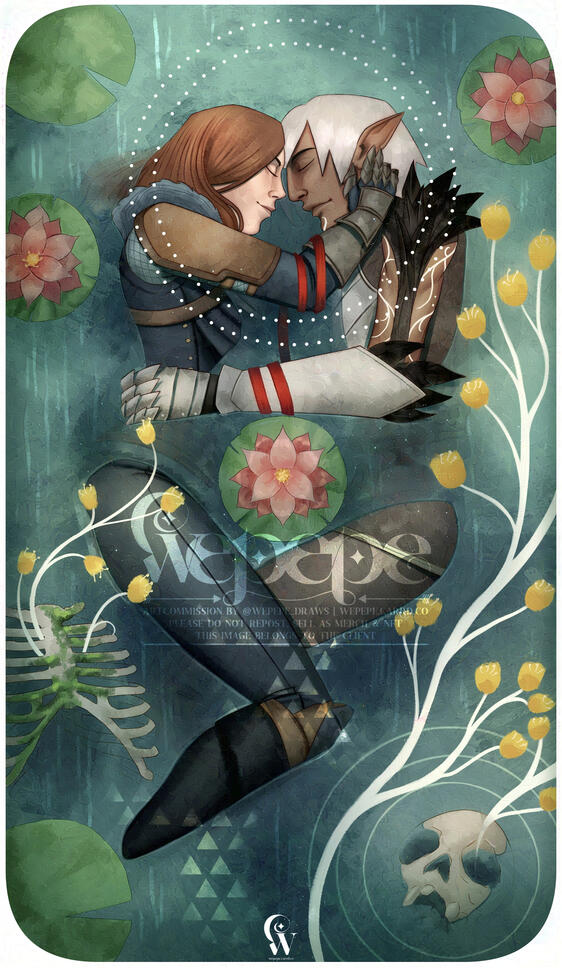 ✦ Victoria & Fenris - Death Tarot card ✦